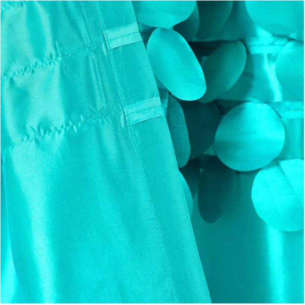 Lush Decor Turquoise Circle Dream Double Panel Set 54" W x 84" L each - Picture 10 of 10